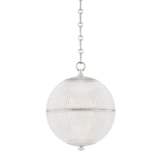 Hudson Valley Lighting Sphere No. 3 Pendant in Polished Nickel MDS800-PN