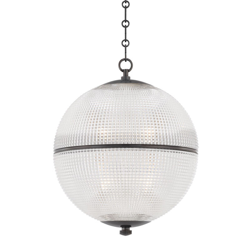 Hudson Valley Lighting Sphere No. 3 Pendant in Distressed Bronze MDS801-DB