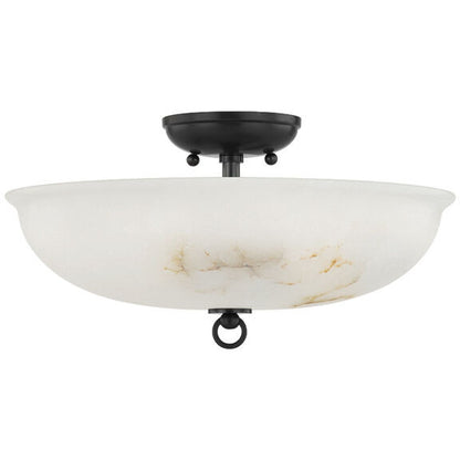 Hudson Valley Lighting Somerset Semi Flush in Distressed Bronze MDS810-DB