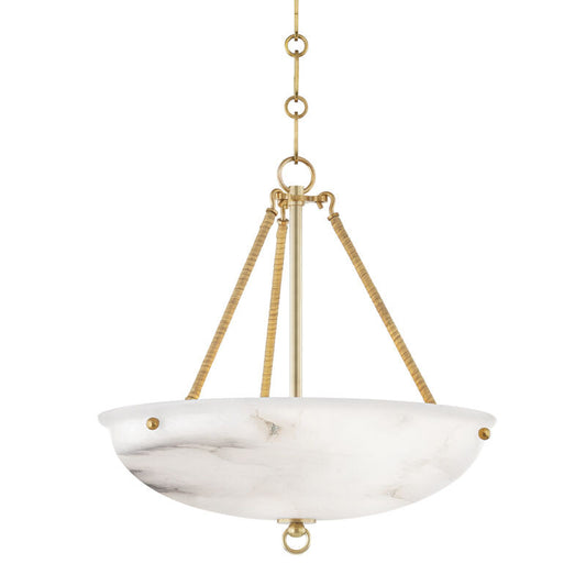 Hudson Valley Lighting Somerset Pendant in Aged Brass MDS811-AGB