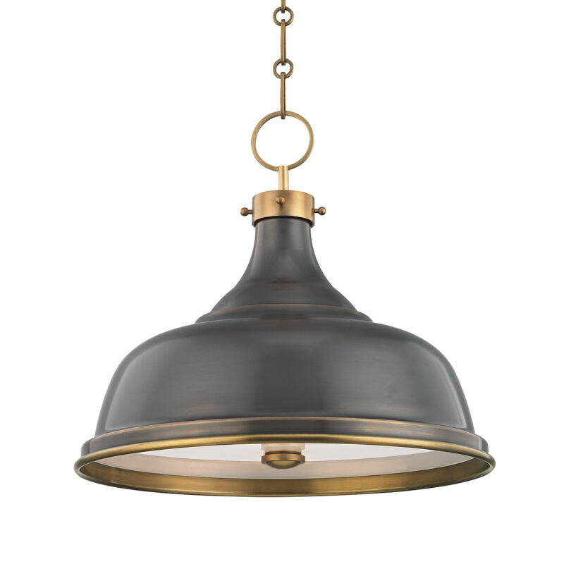 Hudson Valley Lighting Metal No. 1 Pendant in Aged/antique Distressed Bronze MDS900-ADB