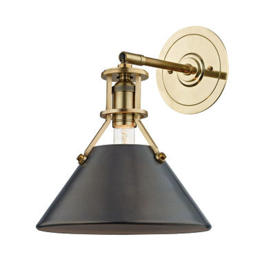 Hudson Valley Lighting Metal No. 2 Wall Sconce in Aged/antique Distressed Bronze MDS950-ADB