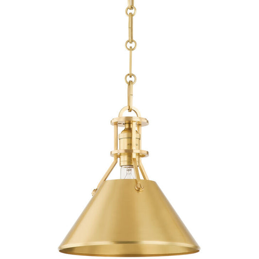 Hudson Valley Lighting Metal No. 2 Pendant in Aged Brass MDS951-AGB