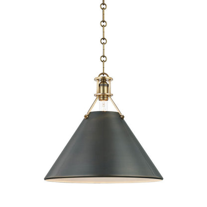 Hudson Valley Lighting Metal No. 2 Pendant in Aged/antique Distressed Bronze MDS952-ADB