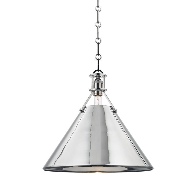 Hudson Valley Lighting Metal No. 2 Pendant in Polished Nickel MDS952-PN