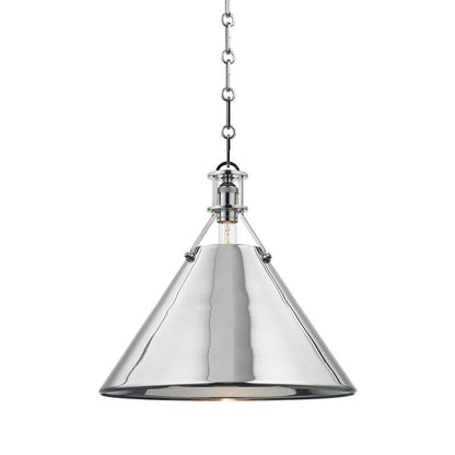 Hudson Valley Lighting Metal No. 2 Pendant in Polished Nickel MDS952-PN