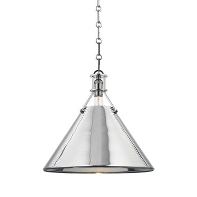 Hudson Valley Lighting Metal No. 2 Pendant in Polished Nickel MDS952-PN