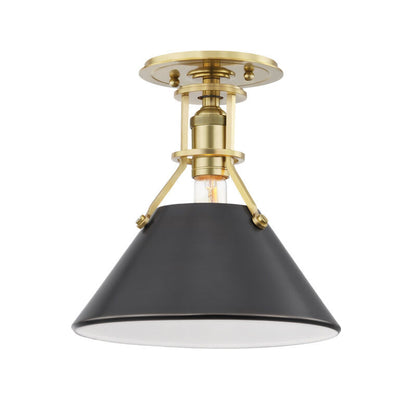 Hudson Valley Lighting Metal No. 2 Semi Flush in Aged/antique Distressed Bronze MDS954-ADB