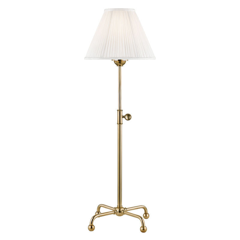 Hudson Valley Lighting Classic No.1 Table Lamp in Aged Brass MDSL107-AGB