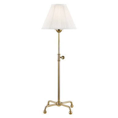 Hudson Valley Lighting Classic No.1 Table Lamp in Aged Brass MDSL107-AGB