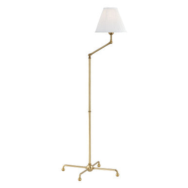 Hudson Valley Lighting Classic No.1 Floor Lamp in Aged Brass MDSL108-AGB