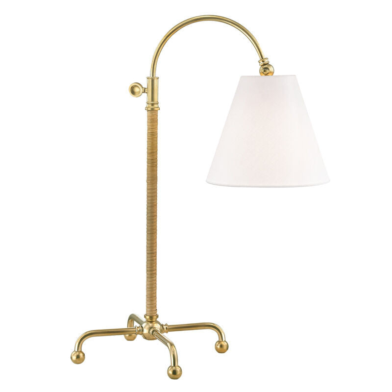 Hudson Valley Lighting Curves No.1 Table Lamp in Aged Brass MDSL502-AGB