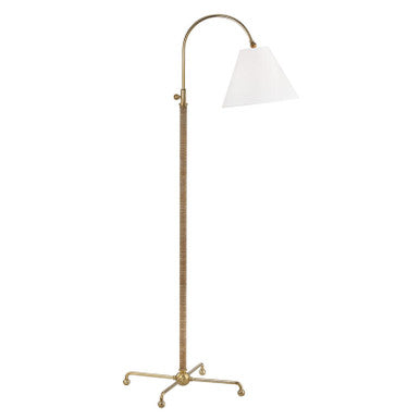 Hudson Valley Lighting Curves No.1 Floor Lamp in Aged Brass MDSL503-AGB