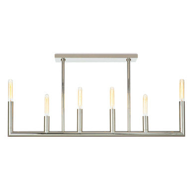 Regina Andrew Wolfe Linear Chandelier in Polished Nickel 16-1312PN