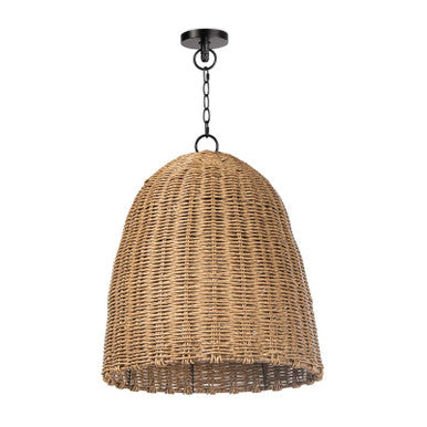 Regina Andrew Coastal Living Beehive Outdoor Chandelier Pendant Small in Natural By Regina Andrew 17-1001NAT