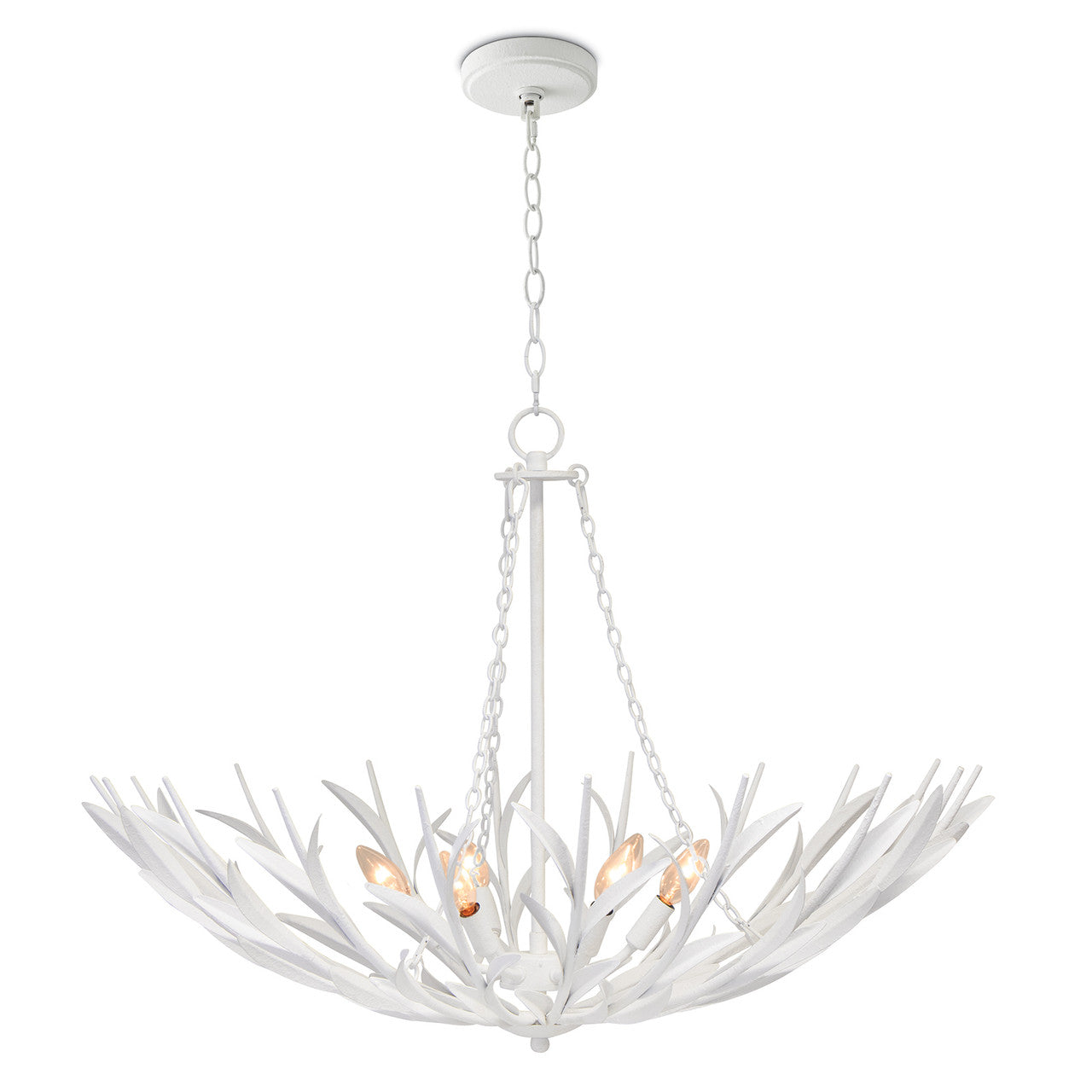 River Reed Basin Chandelier (White)