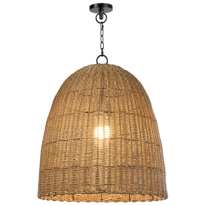 Regina Andrew Coastal Living Beehive Outdoor Chandelier Pendant Large in Natural By Regina Andrew 17-1002NAT