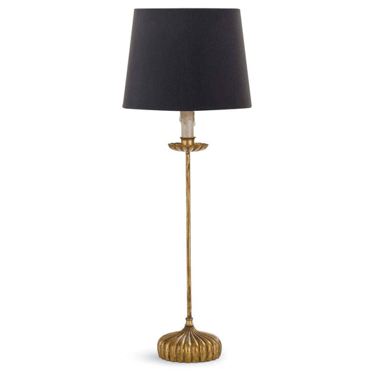 Regina Andrew Clove Stem Buffet Table Lamp With Black Shade 13-1172