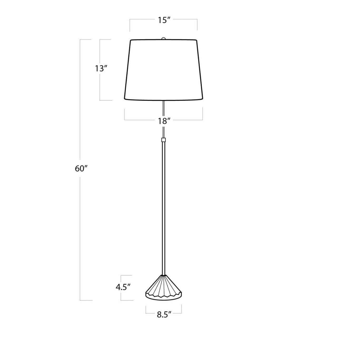 Regina Andrew Coastal Living Parasol Floor Lamp Designed By Regina Andrew 14-1033