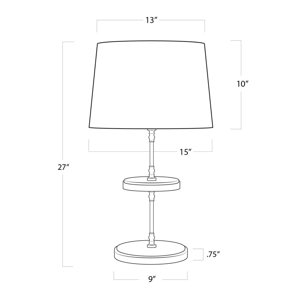 Regina Andrew Coastal Living Bistro Table Lamp (Oil Rubbed Bronze) Designed By Regina Andrew 13-1434ORB