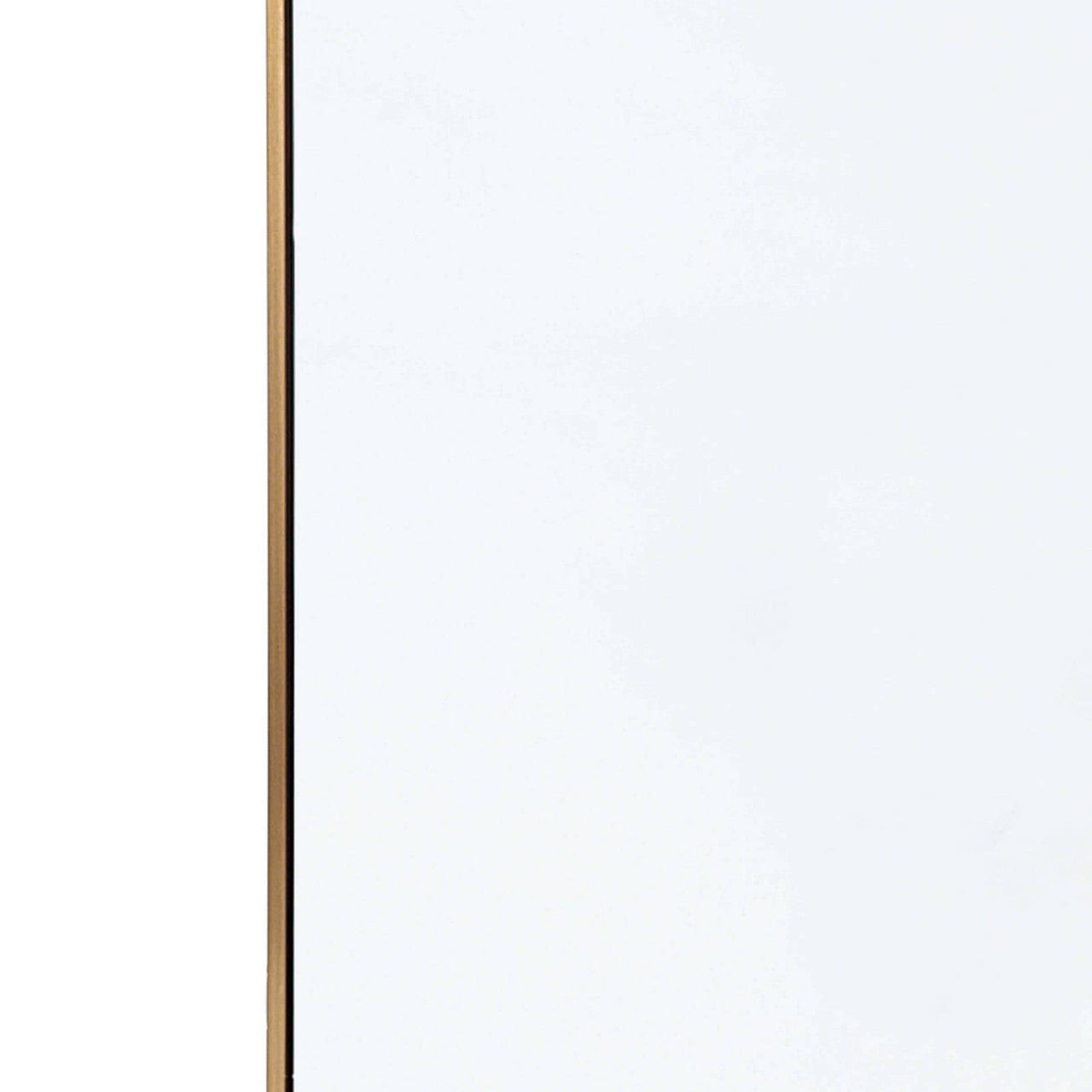 Regina Andrew Hanging Rectangle Mirror in Natural Brass 21-1046NB