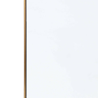 Regina Andrew Hanging Rectangle Mirror in Natural Brass 21-1046NB