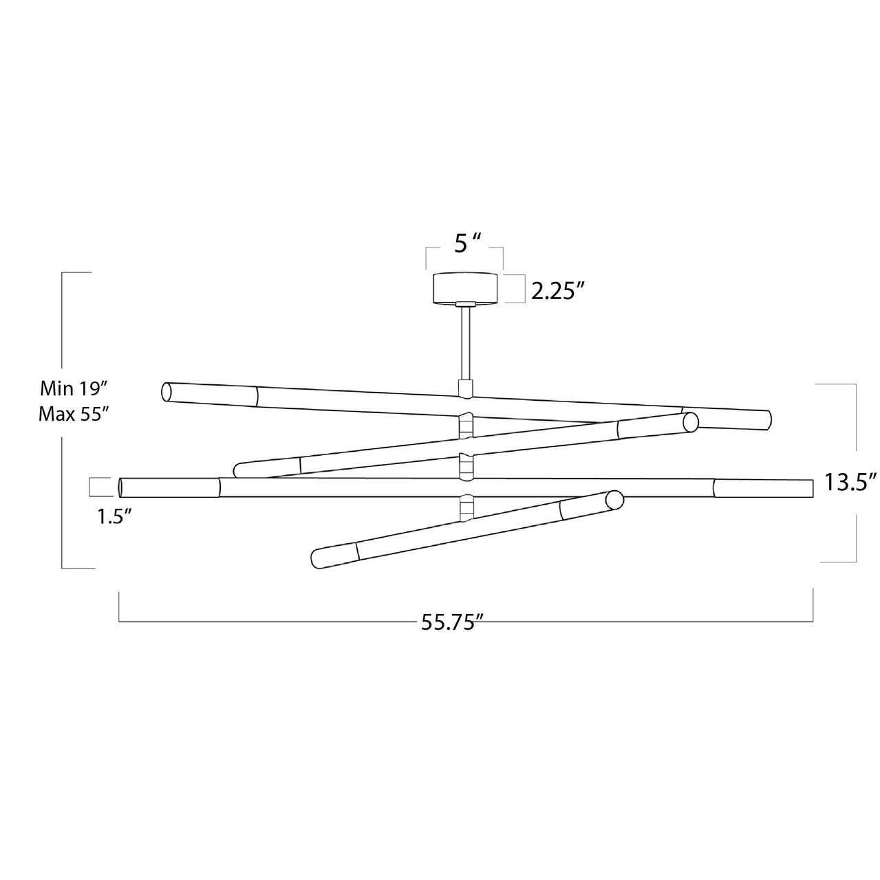 Regina Andrew Wick Chandelier (Natural Brass) 16-1363NB