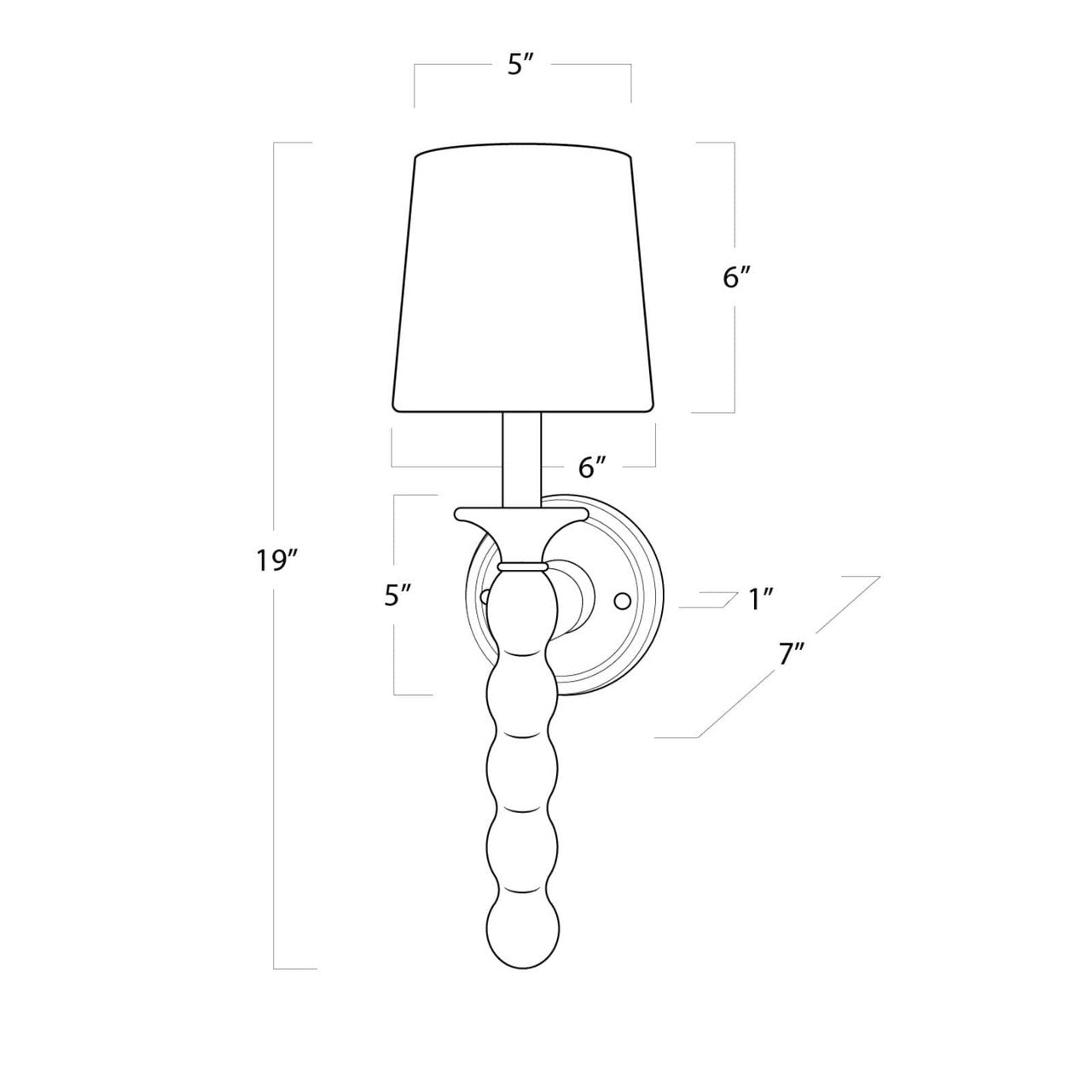 Regina Andrew Coastal Living Perennial Sconce (White) Designed By Regina Andrew 15-1117WT