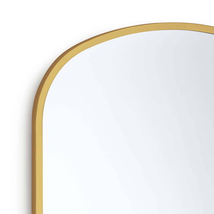 Regina Andrew Cloak Mirror in Natural Brass 21-1125NB