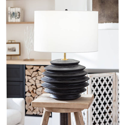 Regina Andrew Coastal Living Accordion Table Lamp Round (Ebony) Designed By Regina Andrew 13-1209EB