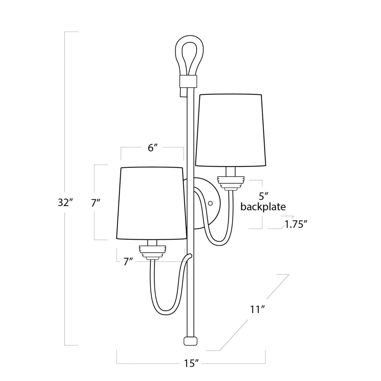 Regina Andrew Coastal Living Bimini Sconce Double Designed By Regina Andrew 15-1125