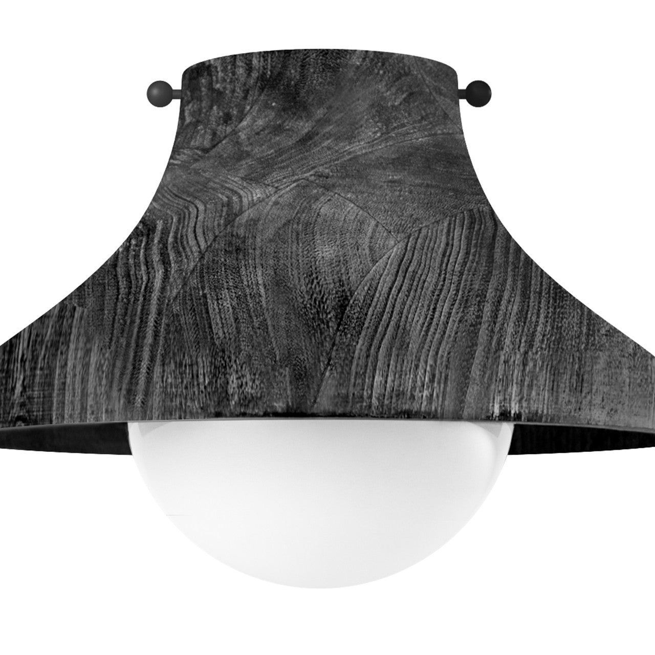 Regina Andrew Coastal Living Surfside Wood Flush Mount in Black By Regina Andrew 16-1347EB