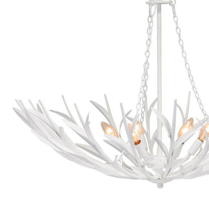 Regina Andrew River Reed Basin Chandelier (White) 16-1420WT