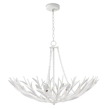 Regina Andrew River Reed Basin Chandelier (White) 16-1420WT