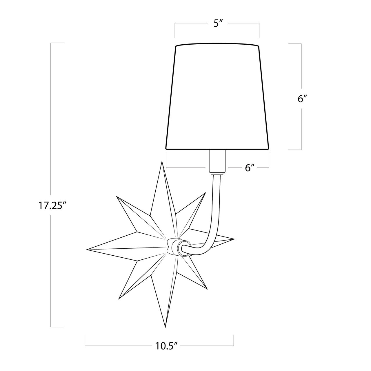 Regina Andrew Coastal Living Etoile Sconce in Oil Rubbed Bronze By Regina Andrew 15-1158ORB