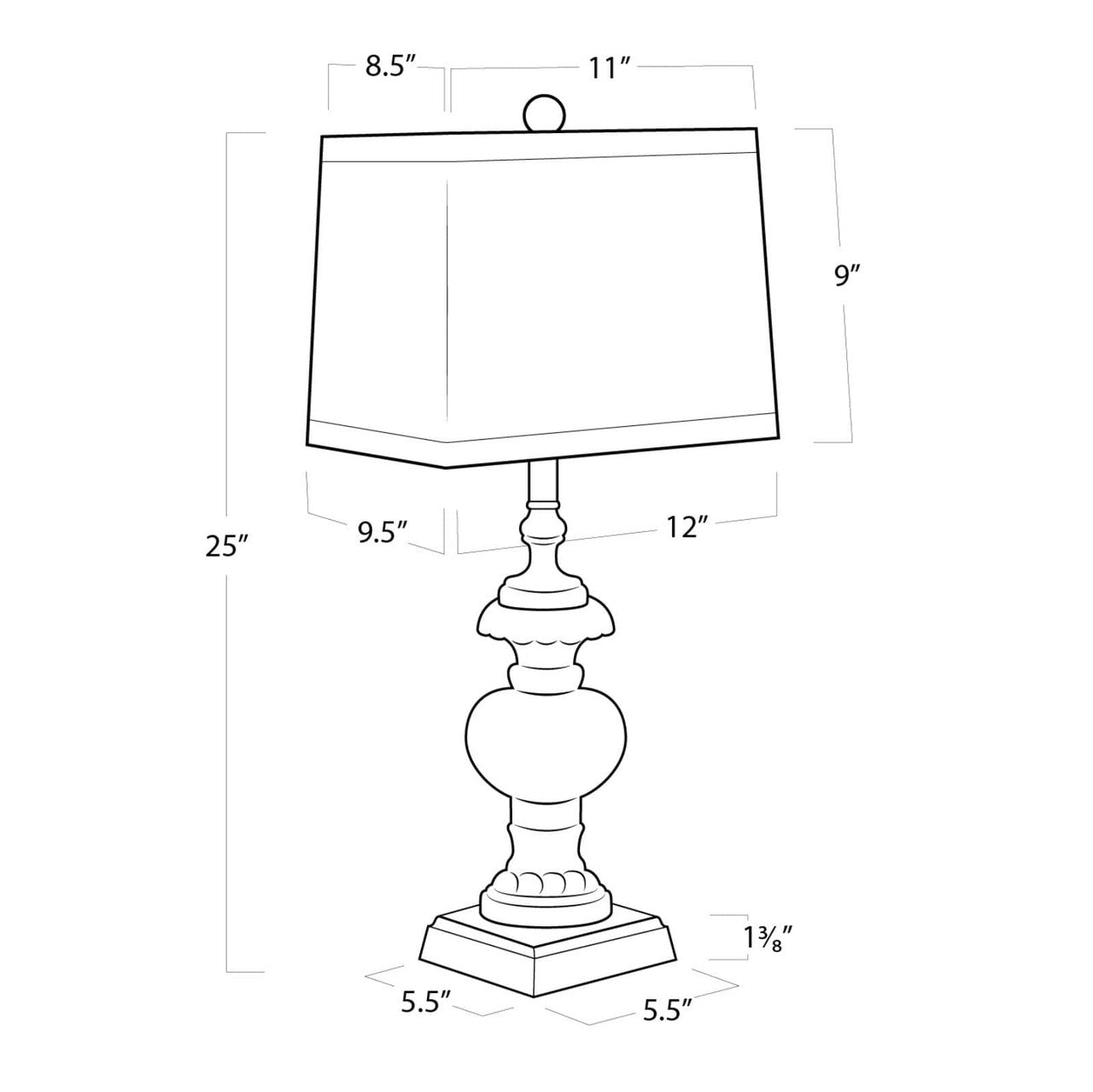 Regina Andrew Southern Living Parisian Glass Table Lamp in Antique Gold Leaf by Regina Andrew 13-1100