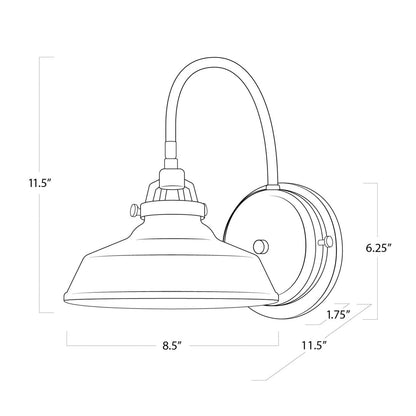 Regina Andrew Coastal Living Maine Ceramic Sconce (Navy) Designed By Regina Andrew 15-1132NAV