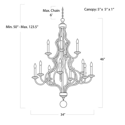 Regina Andrew Coastal Living Jute Chandelier Designed By Regina Andrew 16-1024