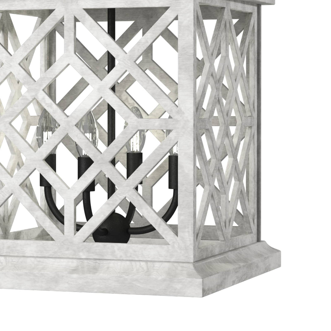 Regina Andrew Coastal Living Chatham Wood Lantern in White By Regina Andrew 16-1364WT