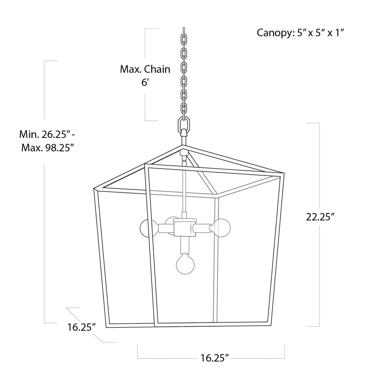 Regina Andrew Camden Lantern (Natural Brass) 16-1039NB