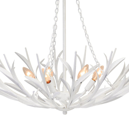 Regina Andrew River Reed Basin Chandelier (White) 16-1420WT