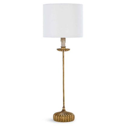 Regina Andrew Clove Stem Buffet Table Lamp With Natural Linen Shade 13-1171