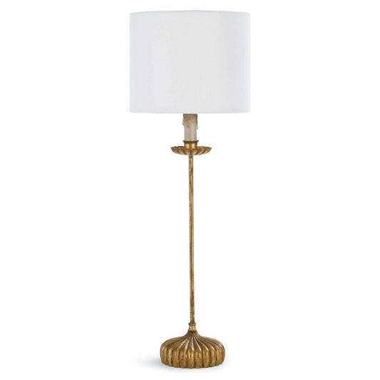 Regina Andrew Clove Stem Buffet Table Lamp With Natural Linen Shade 13-1171