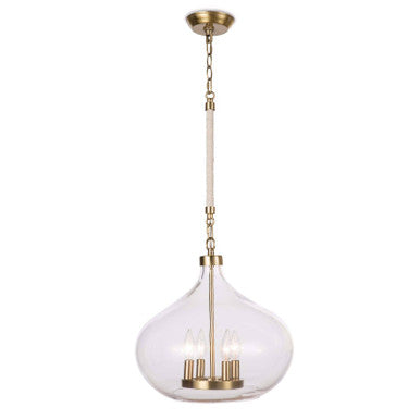 Regina Andrew Dover Natural Brass and Glass Pendant 16-1207NB