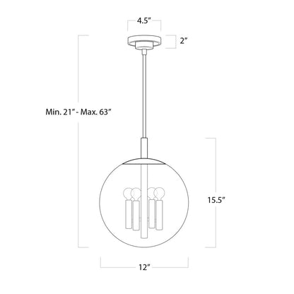 Regina Andrew Coastal Living Cafe Pendant Small (Polished Nickel) Designed By Regina Andrew 16-1246PN