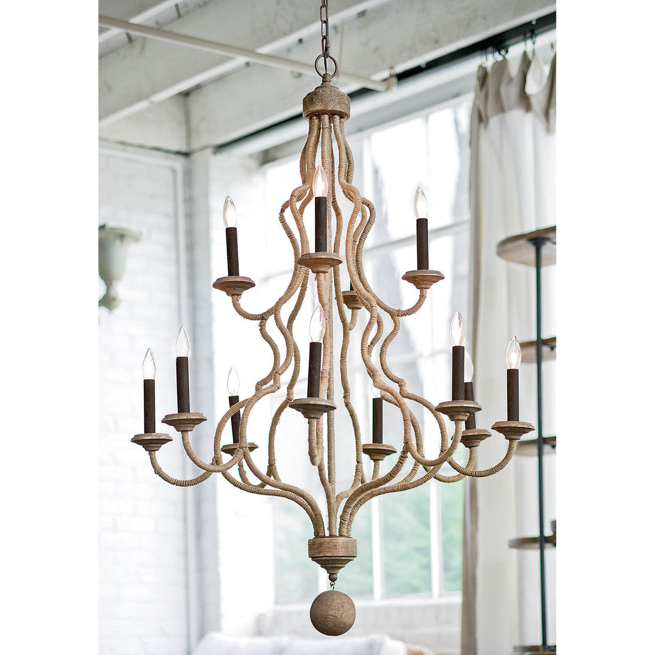 Regina Andrew Coastal Living Jute Chandelier Designed By Regina Andrew 16-1024