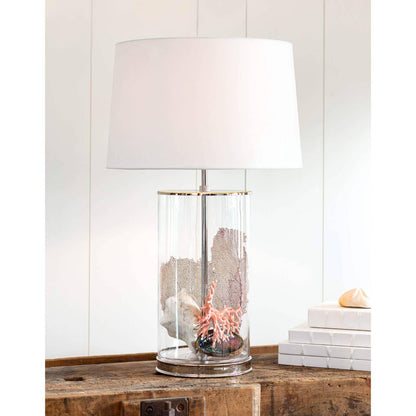 Regina Andrew Coastal Living Magelian Glass Table Lamp (Polished Nickel) Designed By Regina Andrew 13-1438PN