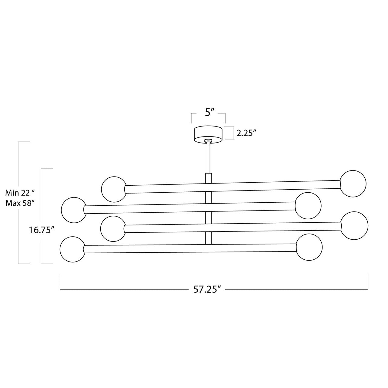 Regina Andrew Beaubien Chandelier (Natural Brass) 16-1358NB