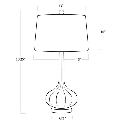 Regina Andrew Milano Table Lamp in Antique Mercury 13-1043AM