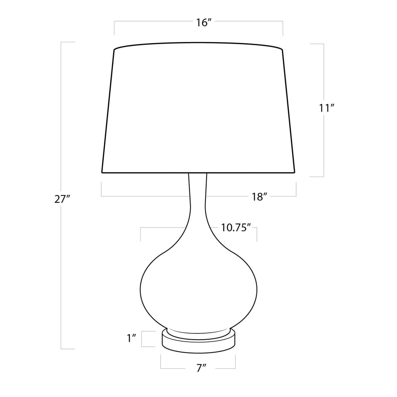 Regina Andrew Ivory Ceramic Table Lamp 13-1057